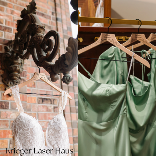 Custom Engraved Wedding Hangers | Personalized Bridal Party Hangers