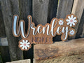 Custom 24" Laser-Engraved Nursery Sign