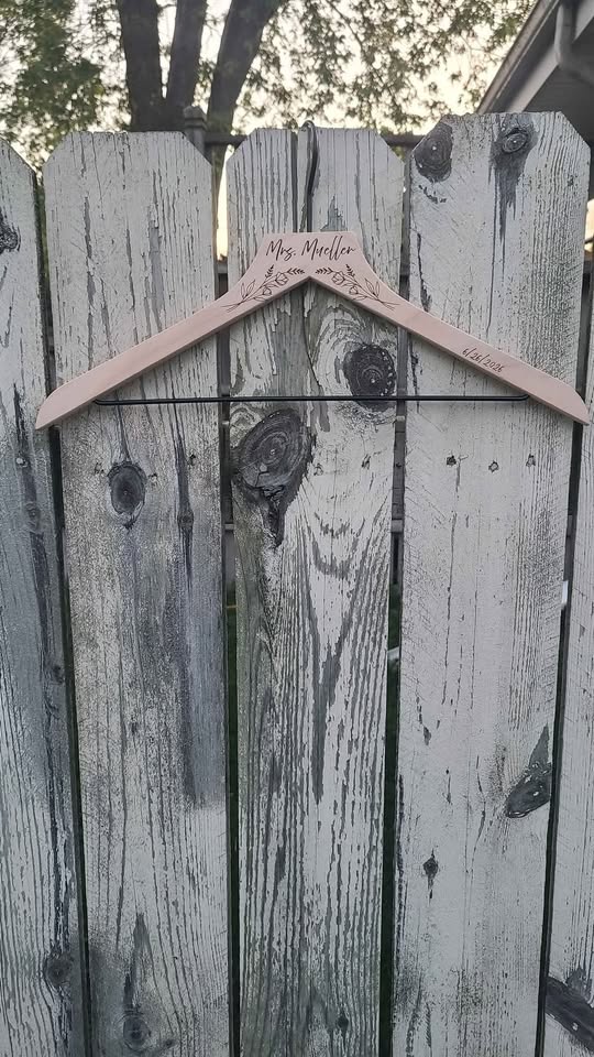 Custom Engraved Wedding Hangers | Personalized Bridal Party Hangers