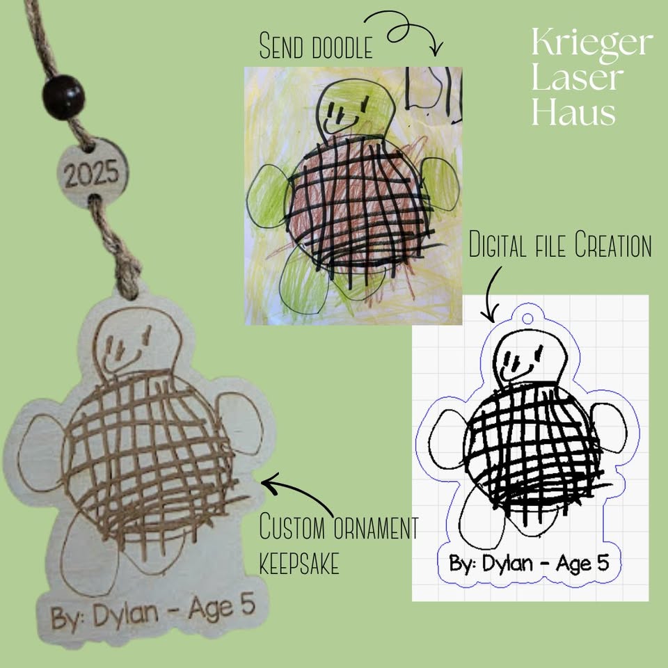 Custom Doodle Ornament