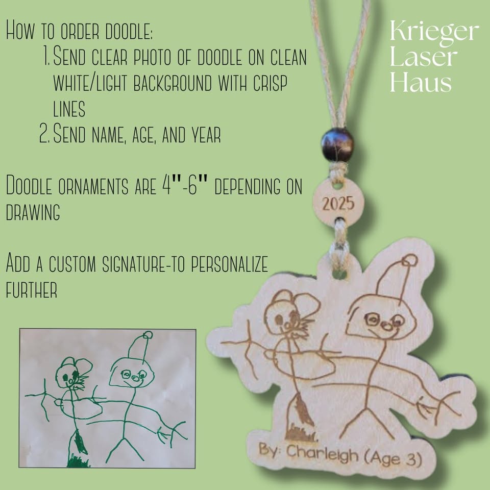 Custom Doodle Ornament
